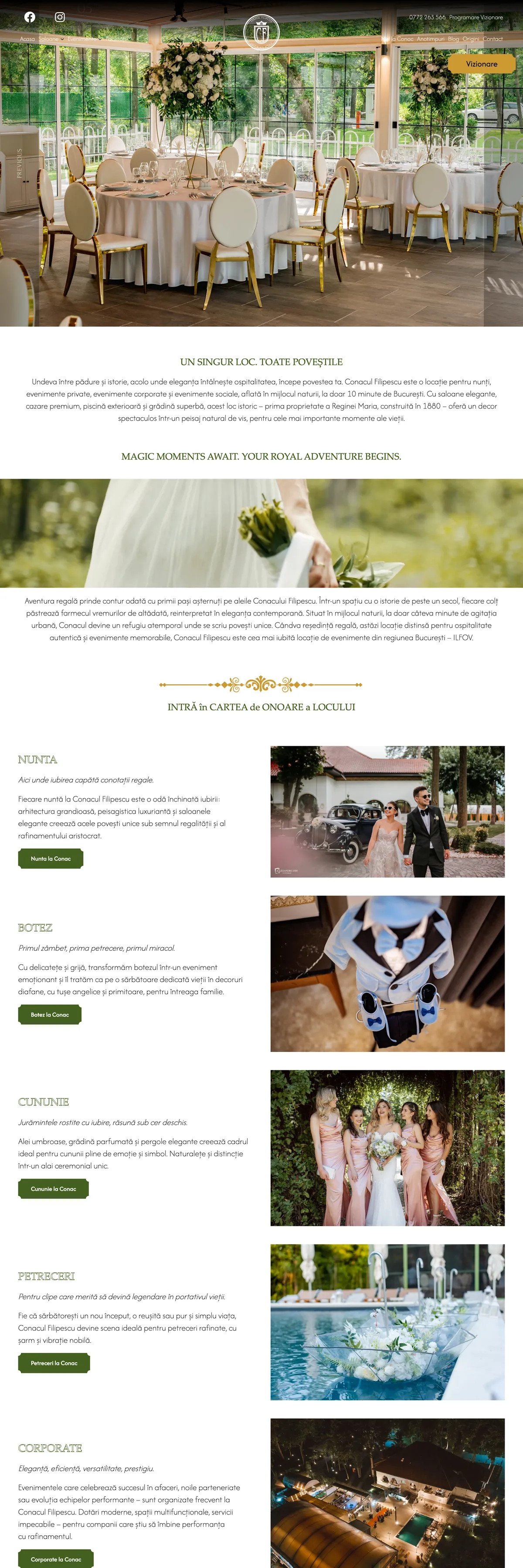Site Conacul Filipescu