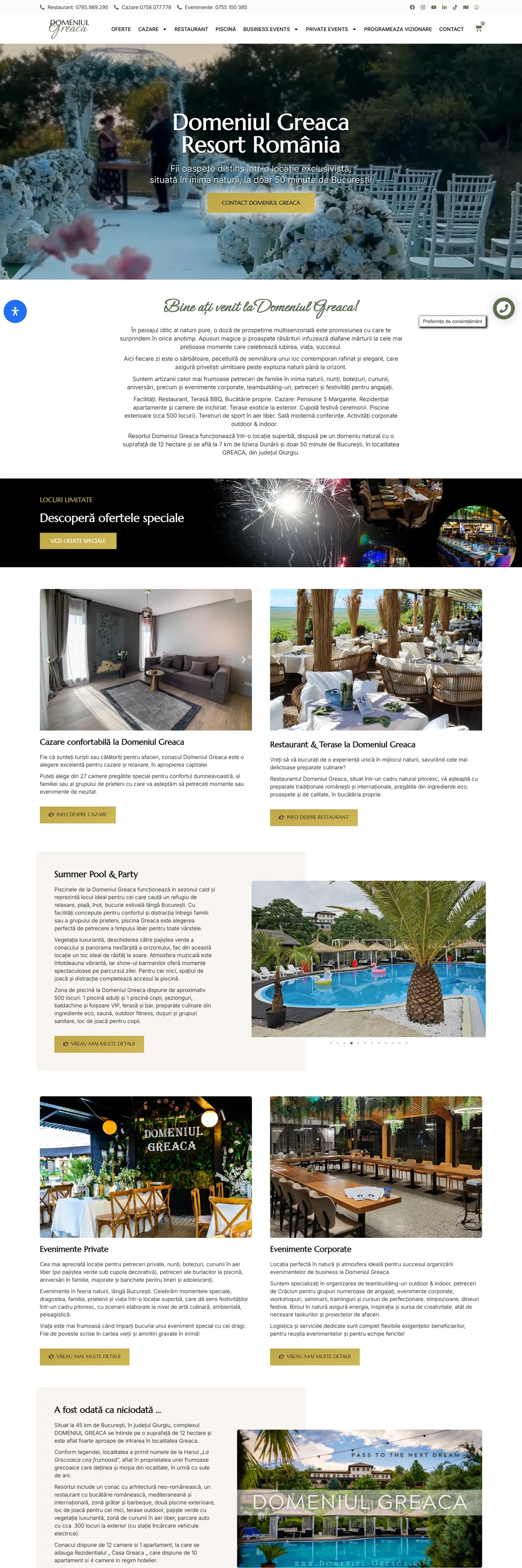 Site Domeniul Greaca